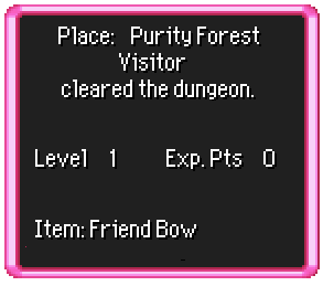 You cleared the dungeon!