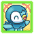 A pokemon mystery dungeon portrait of Piplup.
