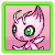 A pokemon mystery dungeon portrait of shiny Celebi.